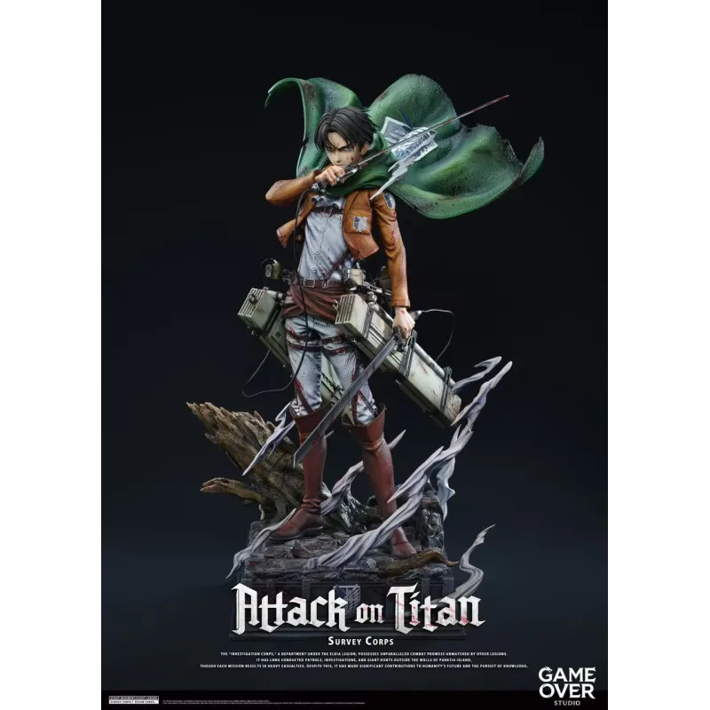 Attack on Titan Levi Ackerman Game Over Studio