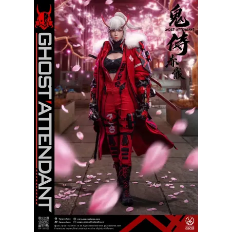 Original Character GS-002 Ghost Attendant Red Remains POP COSTUME Studio