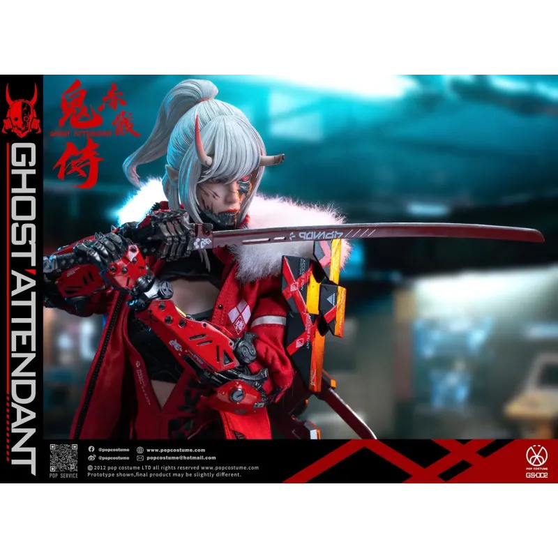 Original Character GS-002 Ghost Attendant Red Remains POP COSTUME Studio