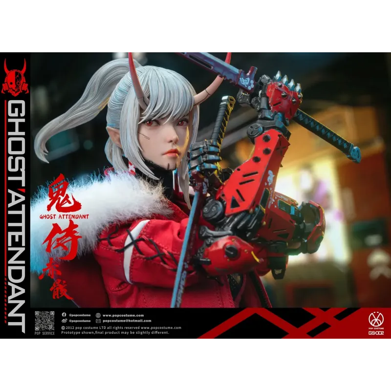 Original Character GS-002 Ghost Attendant Red Remains POP COSTUME Studio