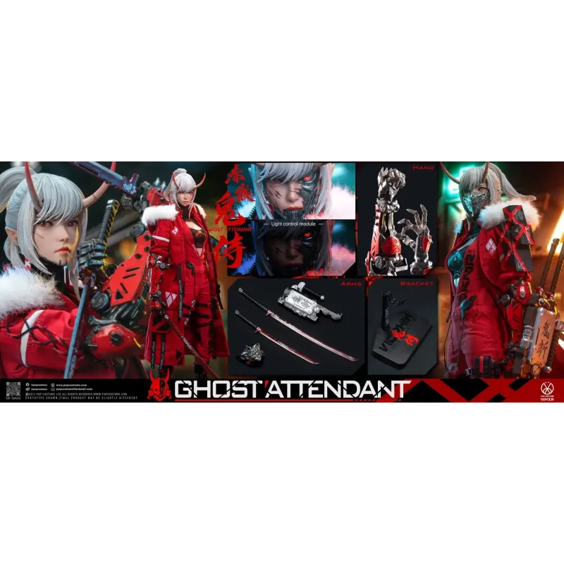 Original Character GS-002 Ghost Attendant Red Remains POP COSTUME Studio
