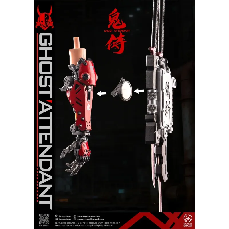 Original Character GS-002 Ghost Attendant Red Remains POP COSTUME Studio