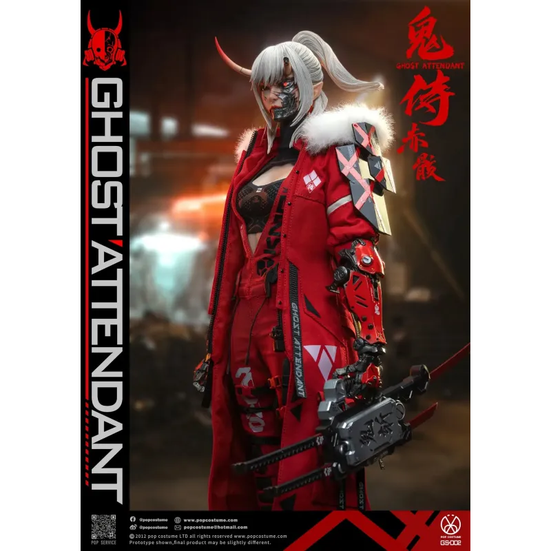 Original Character GS-002 Ghost Attendant Red Remains POP COSTUME Studio