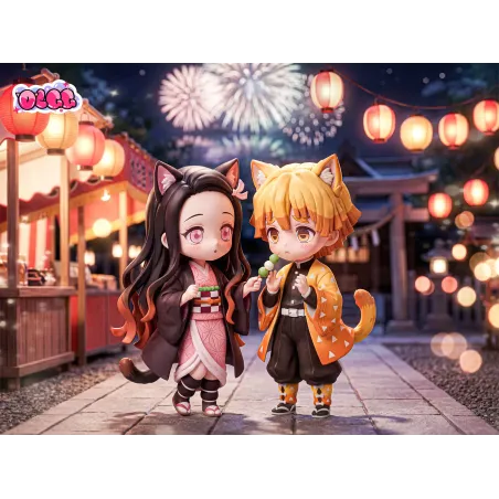 Kimetsu no Yaiba Q Version Agatsuma Zenitsu and Kamado Nezuko OLGG Studio