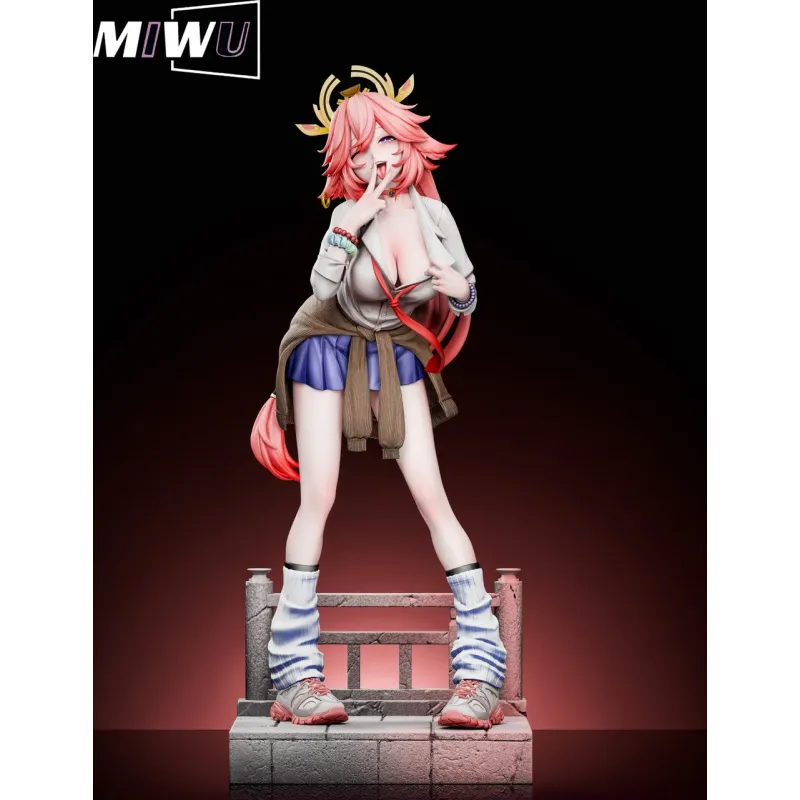 Genshin Impact Raiden Shogun X Yae Miko Miwu Studio