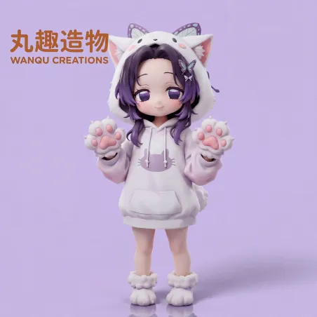 Kimetsu no Yaiba Q Version Cat Kochou Shinobu WanQu Creations Studio