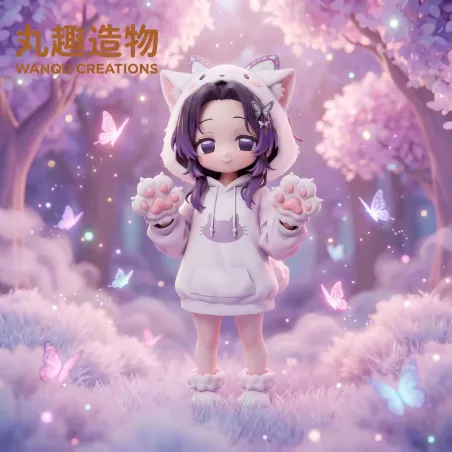 Kimetsu no Yaiba Q Version Cat Kochou Shinobu WanQu Creations Studio