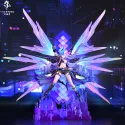 LV.999 Loup Argent Hajimi Studio - Art Exclusif et Unique
