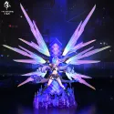 LV.999 Loup Argent Hajimi Studio - Art Exclusif et Unique