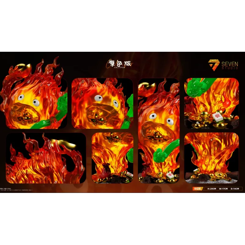 Howl´s Moving Castle Wealth Attraction Calcifer Seven Studio