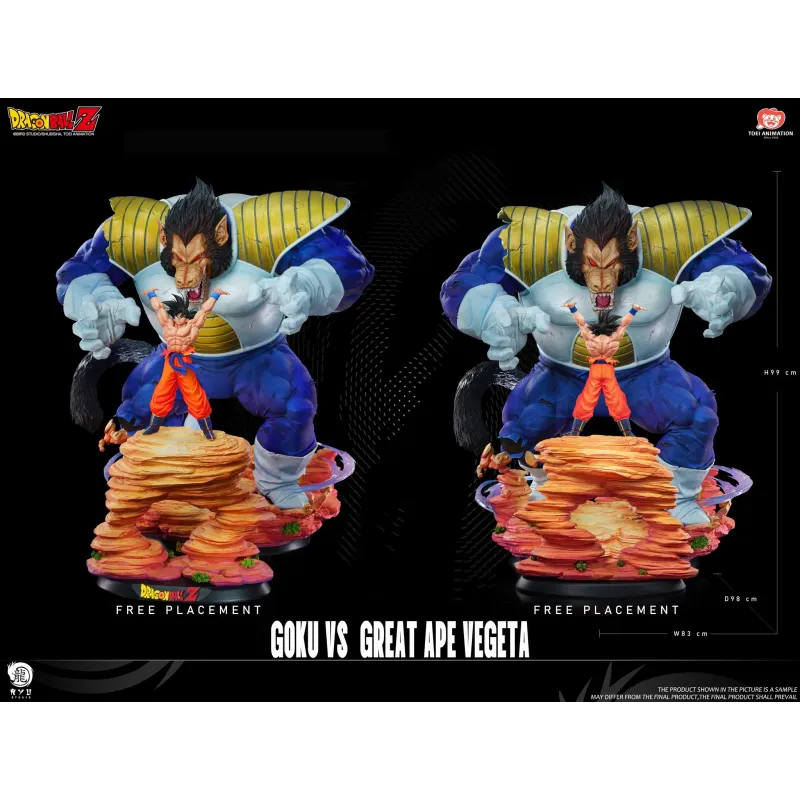 Dragon Ball Z Goku vs Great Ape Vegeta Ryu Studio