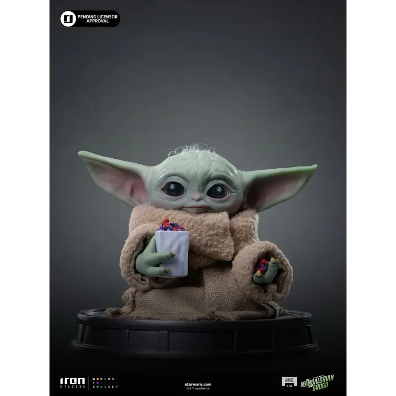 Star Wars The Mandalorian & Grogu Grogu Popcorn Time Iron Studios