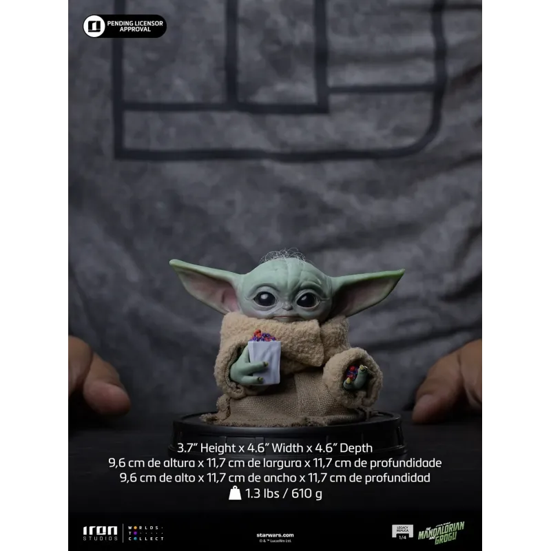 Star Wars The Mandalorian & Grogu Grogu Popcorn Time Iron Studios