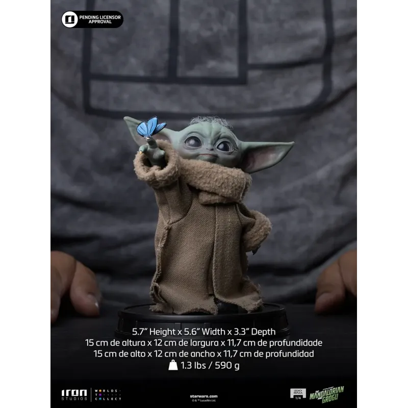 Star Wars The Mandalorian & Grogu Butterfly Wonder Grogu Iron Studios
