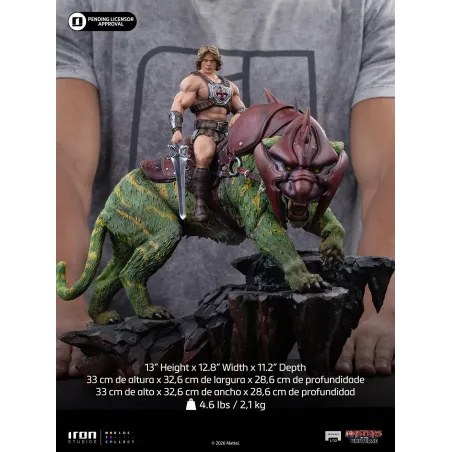 Masters of the Universe (2026) He-Man and Battle Cat Iron Studios