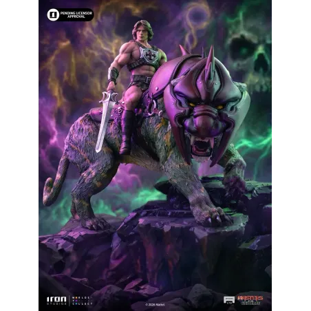 Masters of the Universe (2026) He-Man and Battle Cat Iron Studios