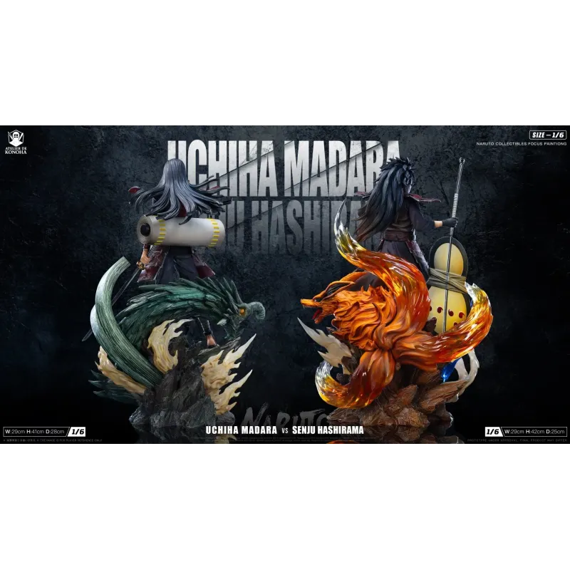Naruto Shippuden Senju Hashirama & Uchiha Madara Atelier de Konoha
