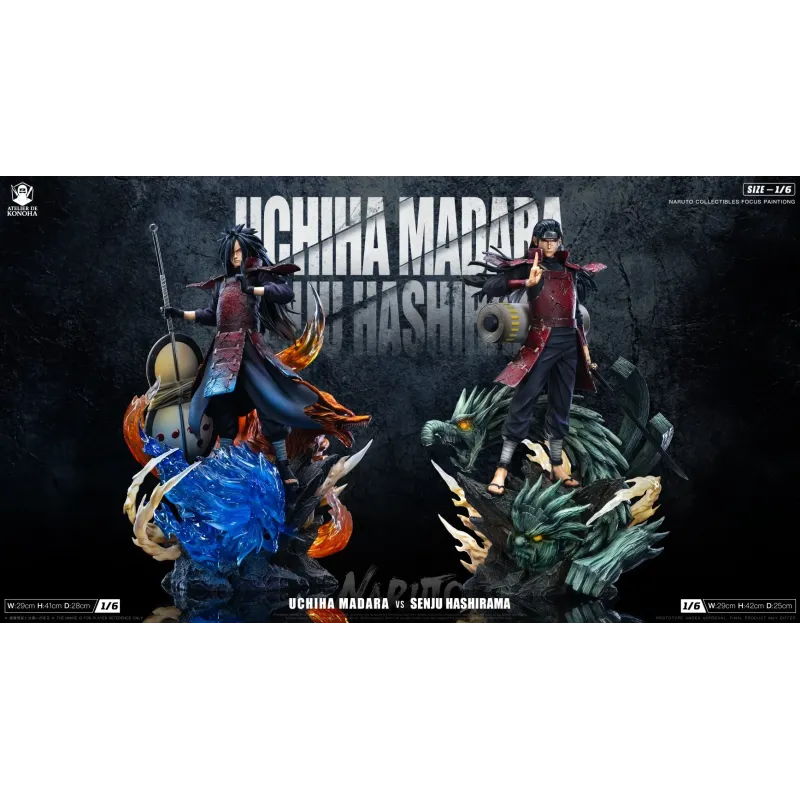 Naruto Shippuden Senju Hashirama & Uchiha Madara Atelier de Konoha