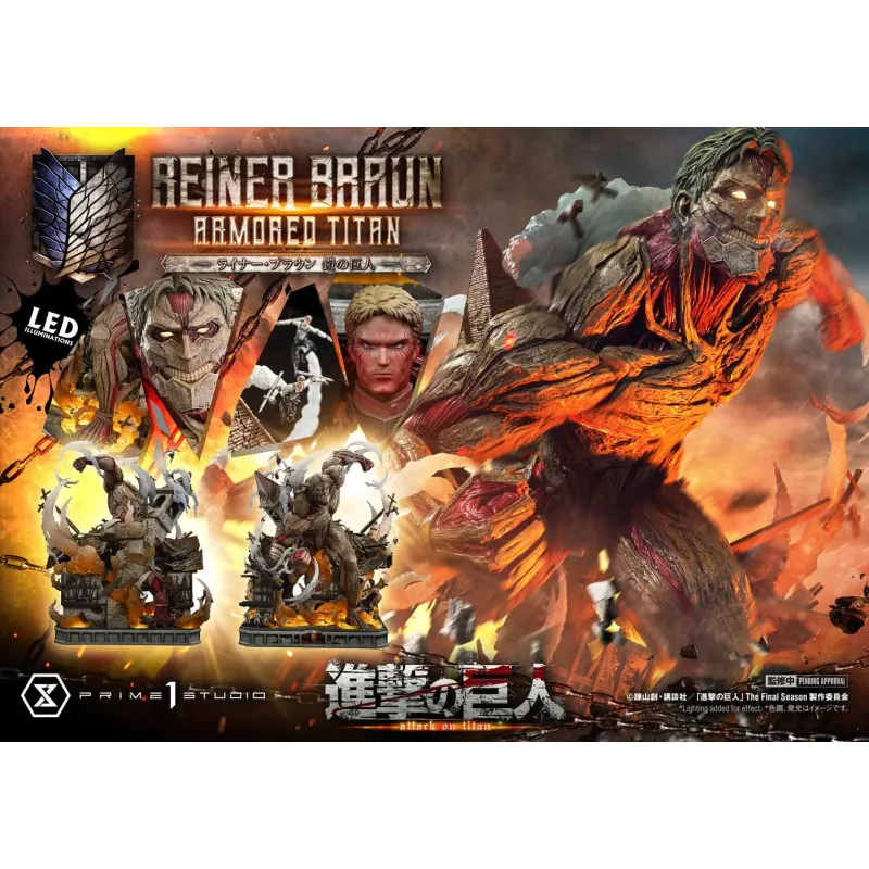 Attack on Titan Reiner Braun Armored Titan Prime 1 Studio