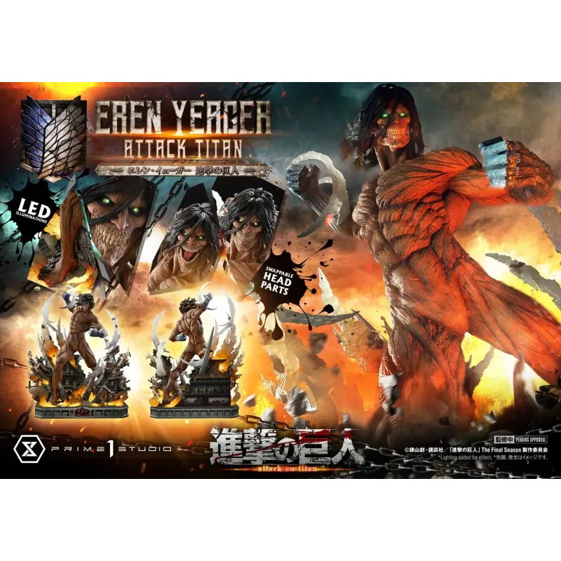 Attack on Titan Eren Yeager Attack Titan Prime 1 Studio