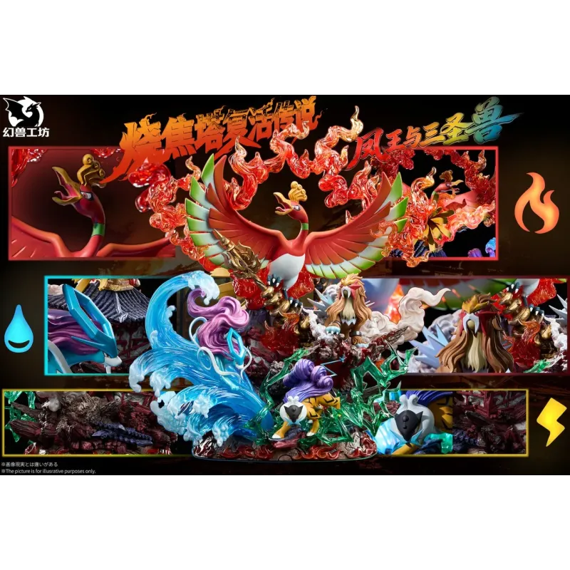 Pokémon Ho-Oh X Legendary Beasts Phantom Beast Studio