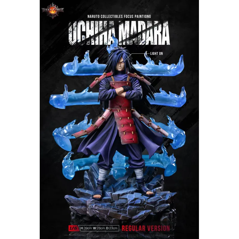 Naruto Uchiha Madara TITAN FORGE - Figurine de Collection Épique