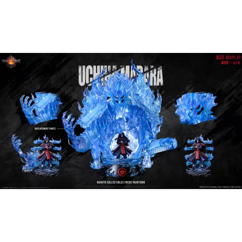 Naruto Uchiha Madara TITAN FORGE - Figurine de Collection Épique