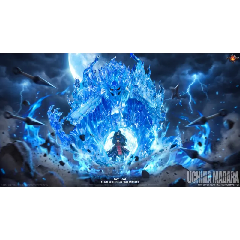 Naruto Uchiha Madara TITAN FORGE - Figurine de Collection Épique