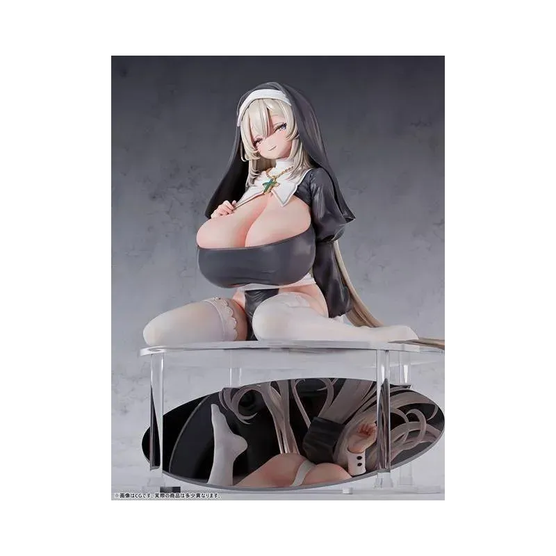 Original Character Big Breasts Sister Luciel in the Confession Room Bfull