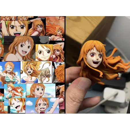 One Piece Nami & Gato de orejas largas - MJ Studio Collectibles