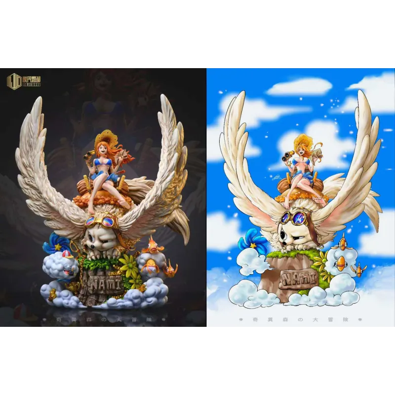 One Piece Nami & Gato de orejas largas - MJ Studio Collectibles