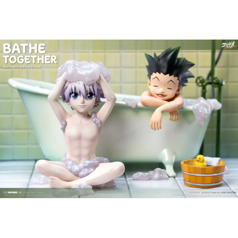 Hunter x Hunter Killua Zoldyck & Gon Freecss Bathe Together Zoldyck Studio