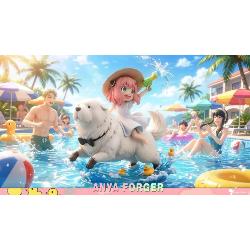 Spy x Family Water Playing Anya and Bond Lucky Studio