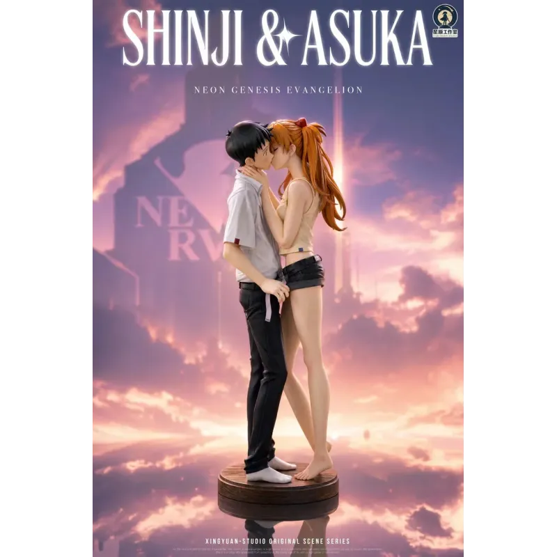 Neon Genesis Evangelion Shinji and Asuka Star Origin Studio