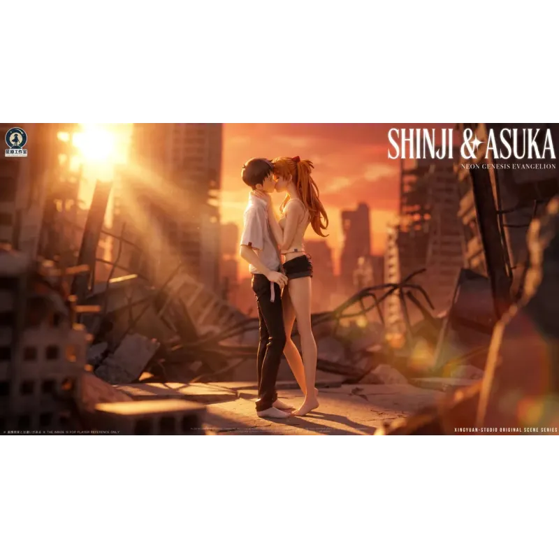 Neon Genesis Evangelion Shinji and Asuka Star Origin Studio