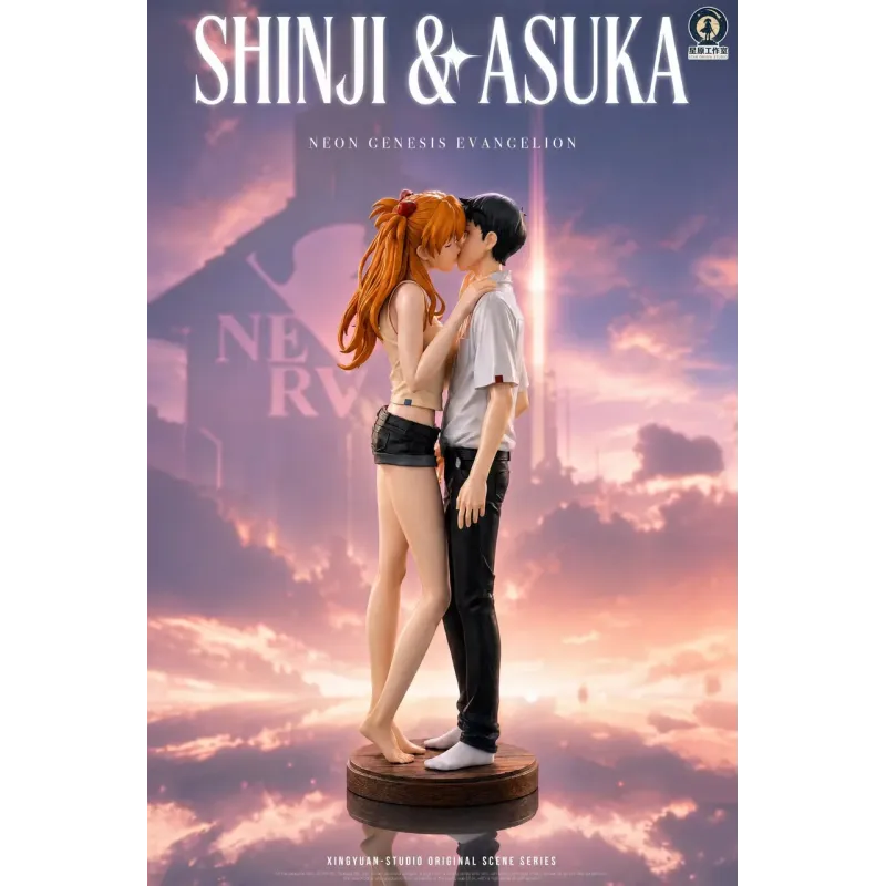 Neon Genesis Evangelion Shinji and Asuka Star Origin Studio