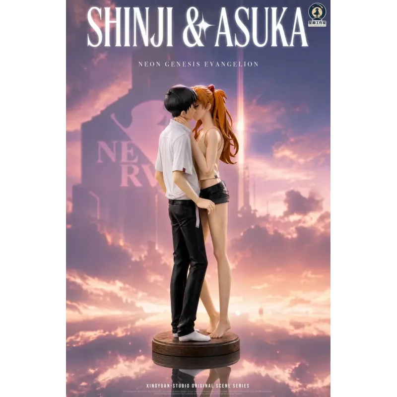 Neon Genesis Evangelion Shinji and Asuka Star Origin Studio