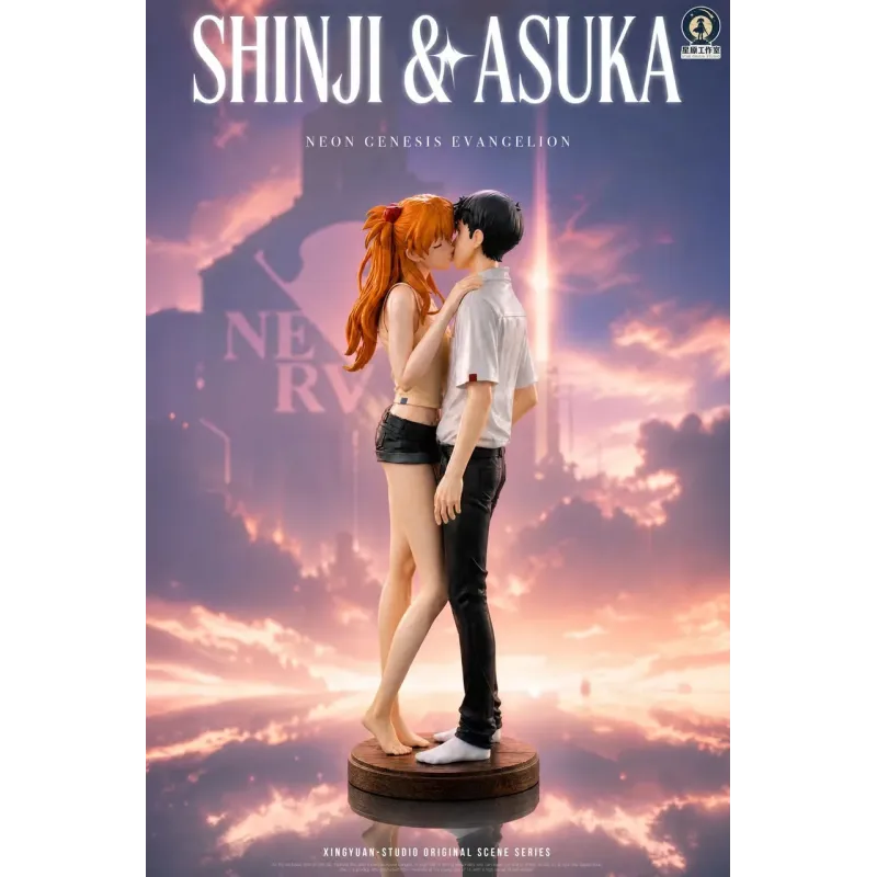 Neon Genesis Evangelion Shinji and Asuka Star Origin Studio