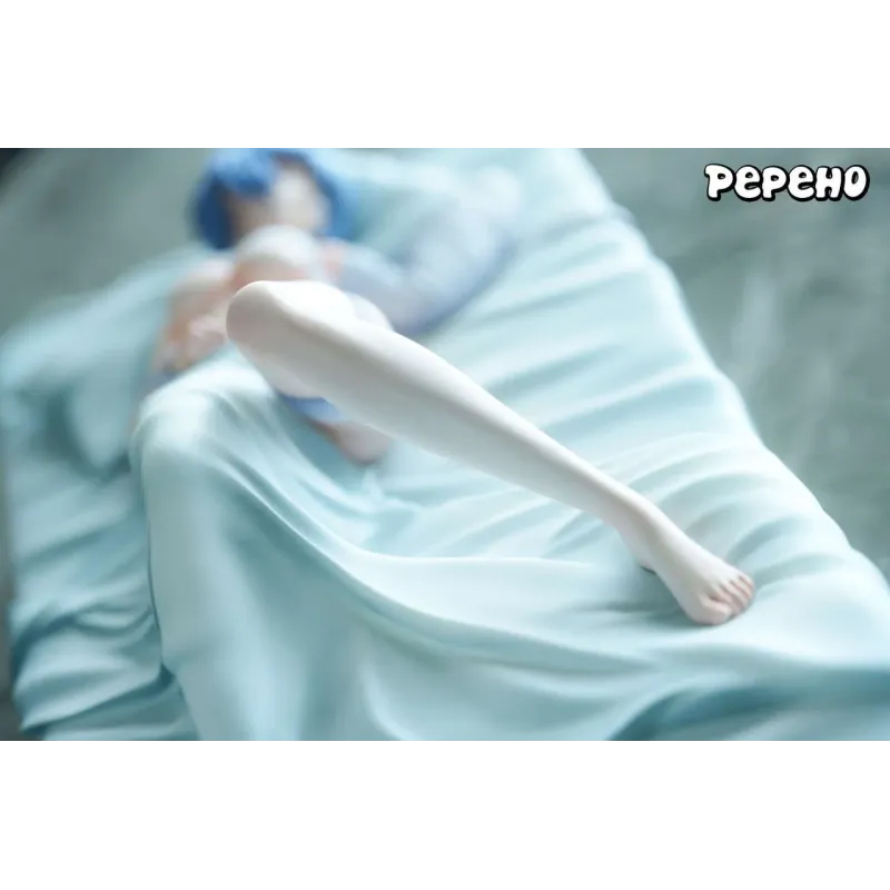 Neon Genesis Evangelion Rei Ayanami lying on hospital bed Pepeho Studio