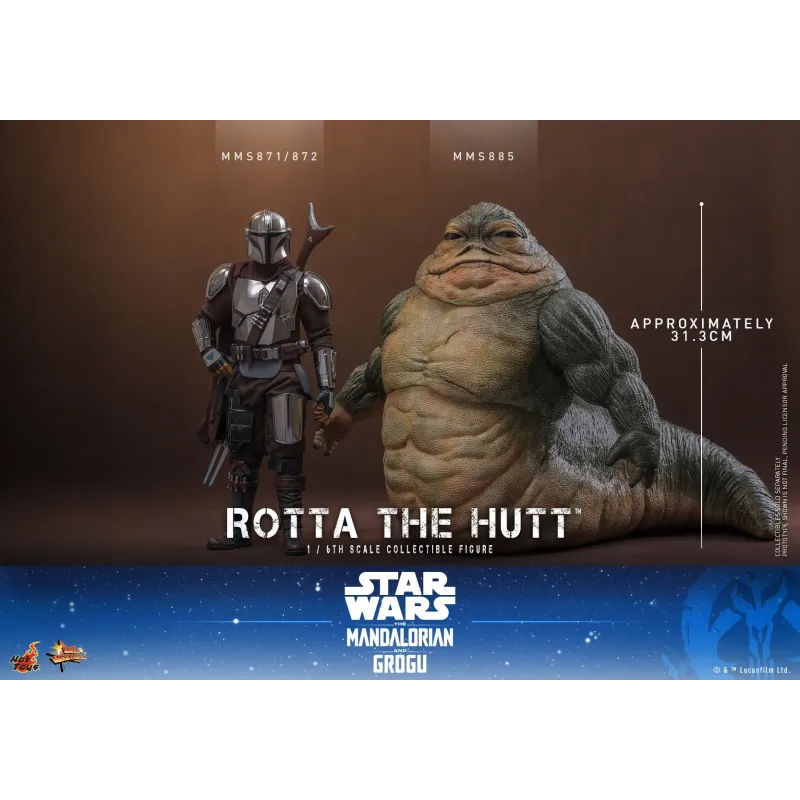 Star Wars: The Mandalorian & Grogu Rotta The Hutt Hot Toys