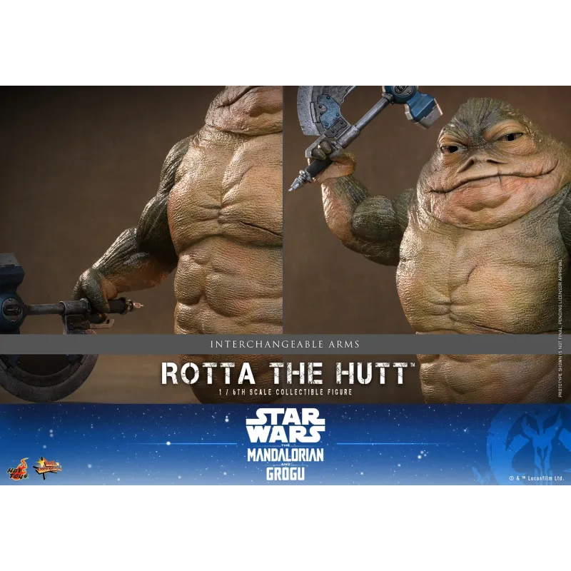 Star Wars: The Mandalorian & Grogu Rotta The Hutt Hot Toys