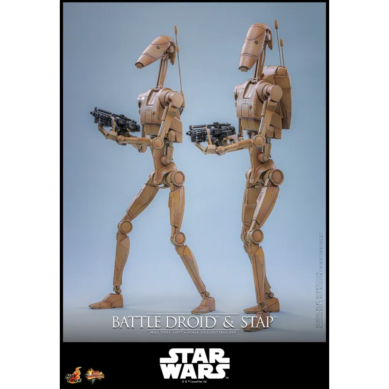 Star Wars: The Phantom MenaceBattle Droid & STAP Hot Toys