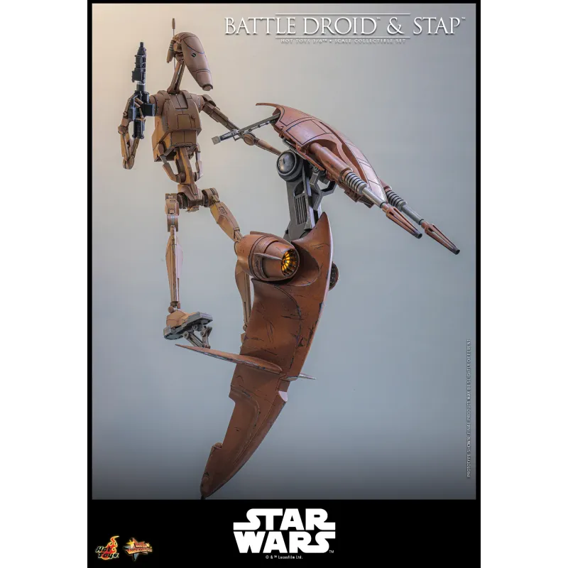 Star Wars: The Phantom MenaceBattle Droid & STAP Hot Toys
