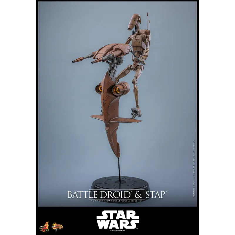 Star Wars: The Phantom MenaceBattle Droid & STAP Hot Toys