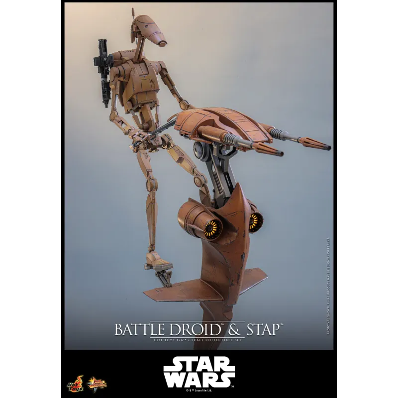 Star Wars: The Phantom MenaceBattle Droid & STAP Hot Toys
