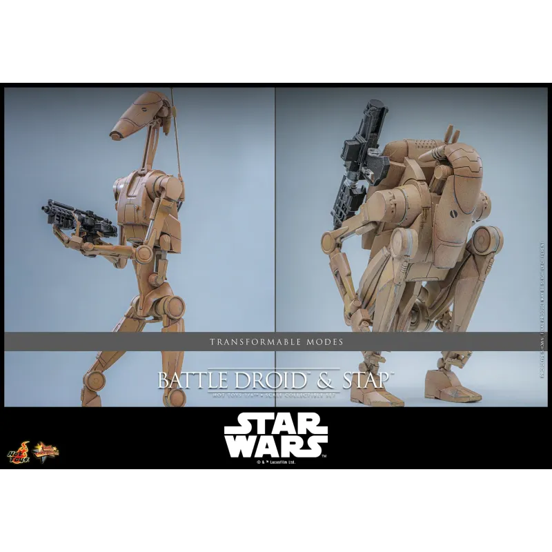 Star Wars: The Phantom MenaceBattle Droid & STAP Hot Toys