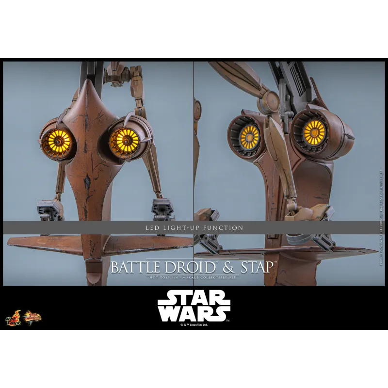 Star Wars: The Phantom MenaceBattle Droid & STAP Hot Toys