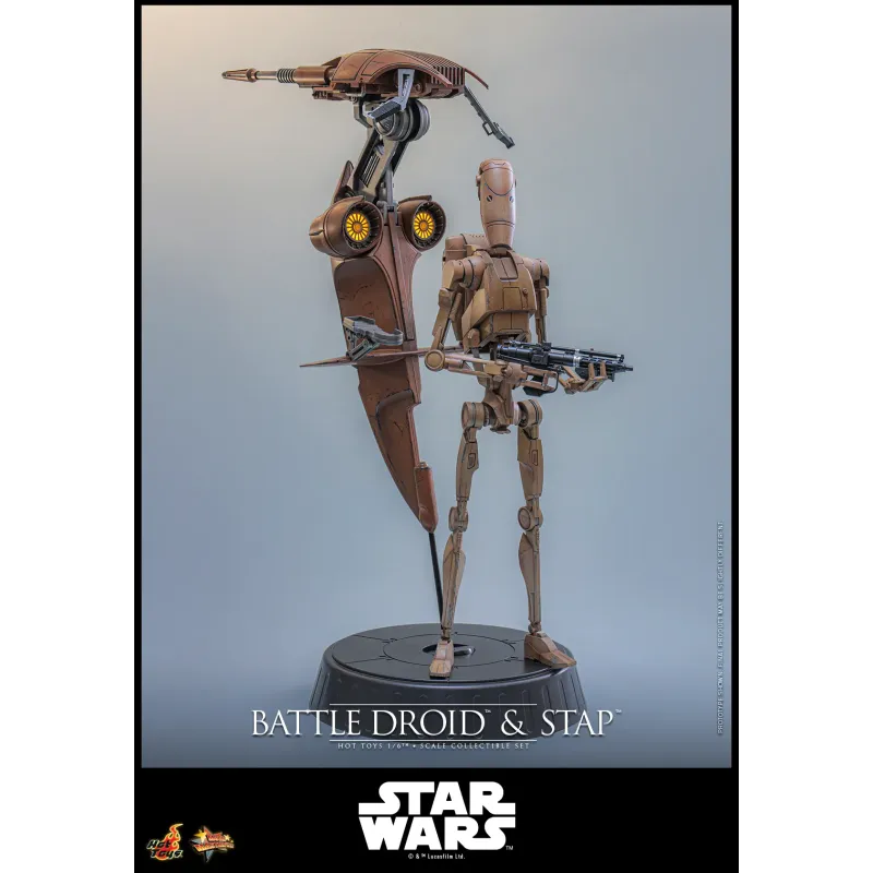 Star Wars: The Phantom MenaceBattle Droid & STAP Hot Toys