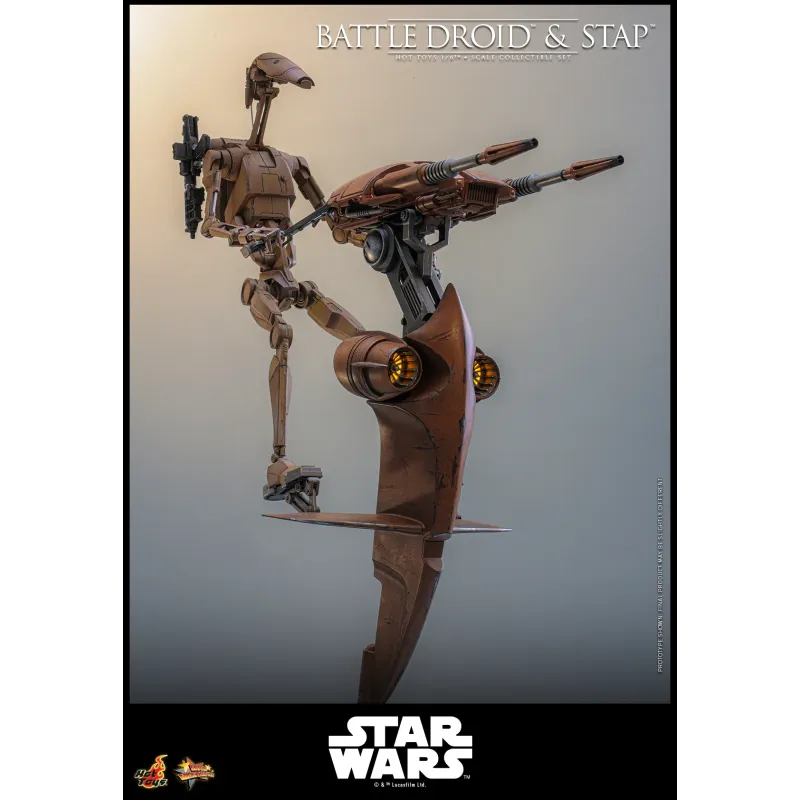Star Wars: The Phantom MenaceBattle Droid & STAP Hot Toys