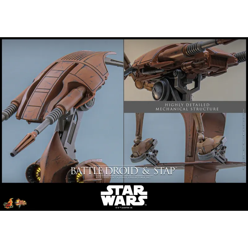 Star Wars: The Phantom MenaceBattle Droid & STAP Hot Toys